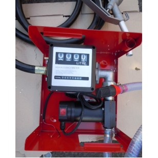 Насос для перекачки дизельного топлива помповый ( счетчик и пистолет) (топливо-раздаточная колонка) 12В 