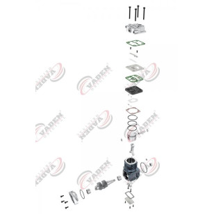 Вал коленчатый компрессора RENAULT Midlum (пр-во VADEN) 7200781001