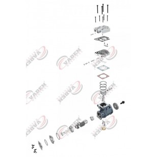 Компрессор воздушный CUMMINS ISB, QSB, ISF ENGINE (пр-во VADEN) 2500 030 002